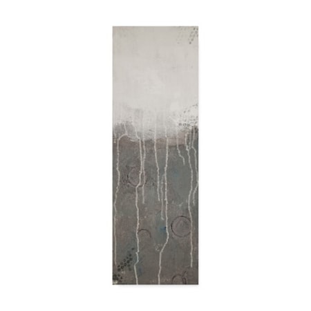 Hilary Winfield 'Lithosphere Grey White' Canvas Art,10x32